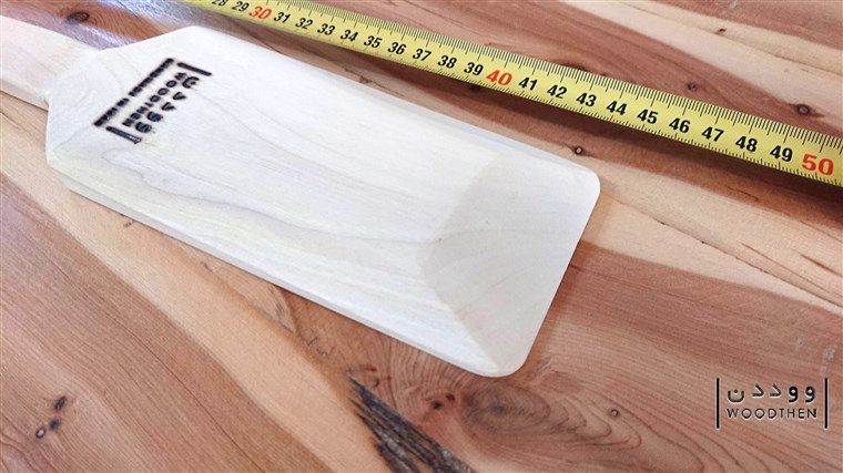 کفگیر چوبی بلند از چوب گردو سفید
